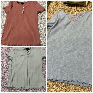 Art Class Brown and Blue Short Sleeve Tees BUNDLE